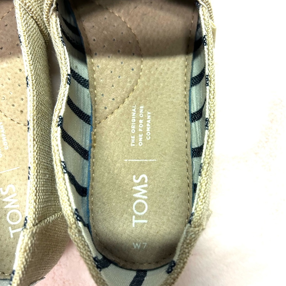 TOMS Classic Natural Heritage Canvas Slip-Ons - The Venice Collection - Picture 6 of 9